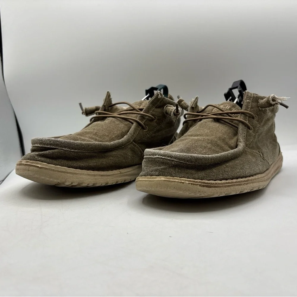 Hey Dude Conrad‎ L Mid Chukka Nut Brown Men’s Size 11 Lightweight Comfort Shoes